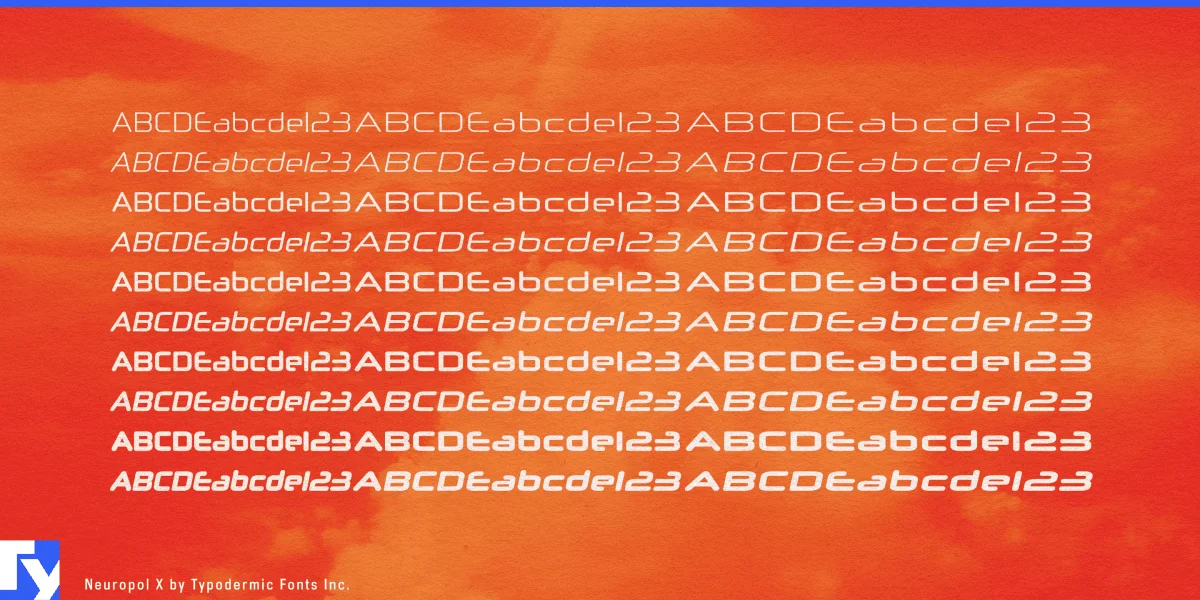 Neuropol X Font preview 2