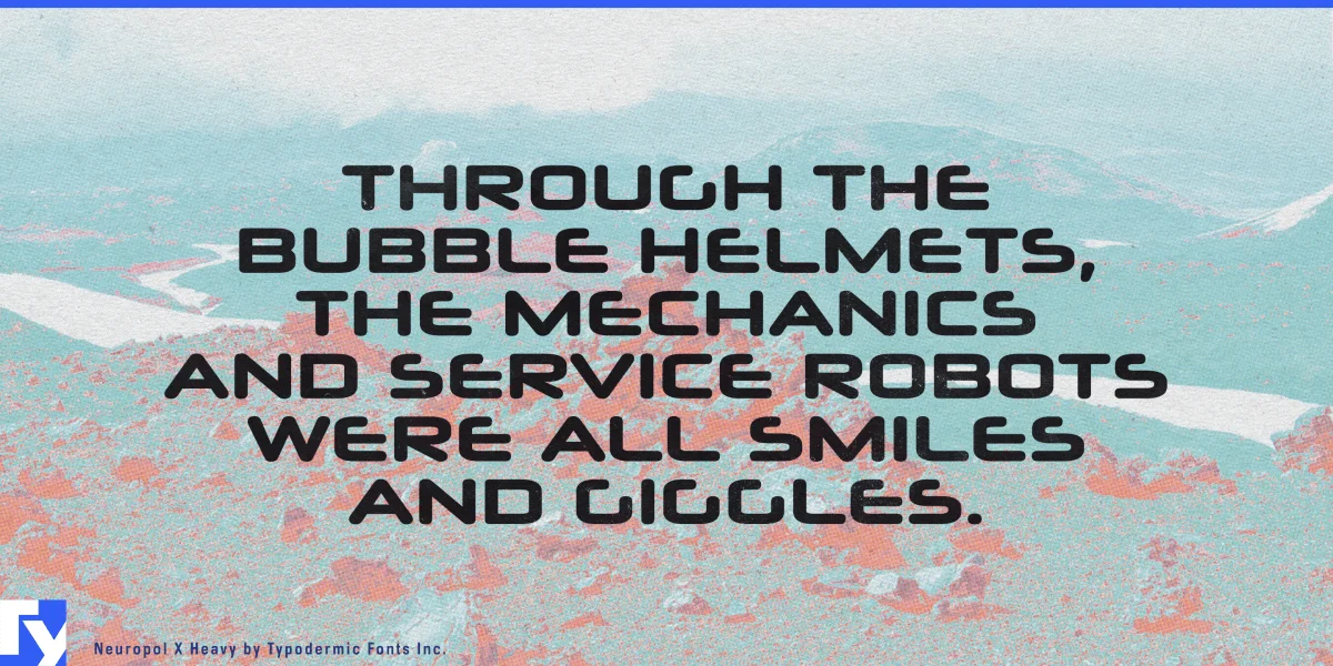 Neuropol X Font preview 4