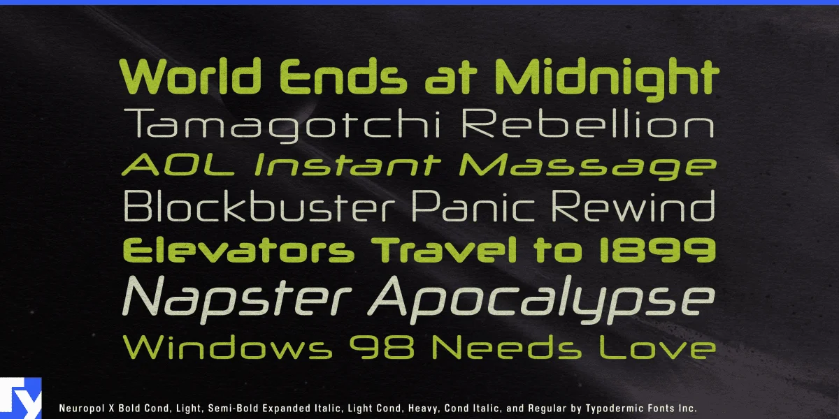 Neuropol X Font preview 6