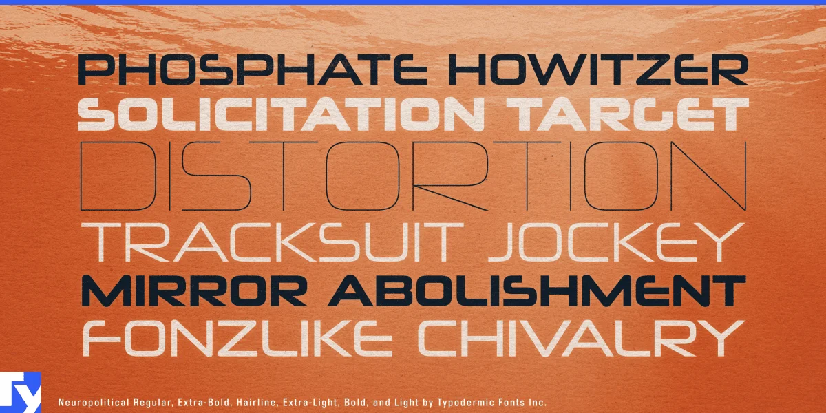 Neuropolitical Font preview 6