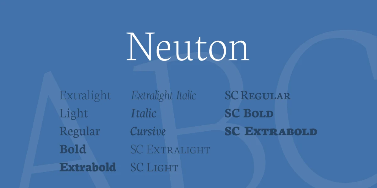 Neuton Font Family
