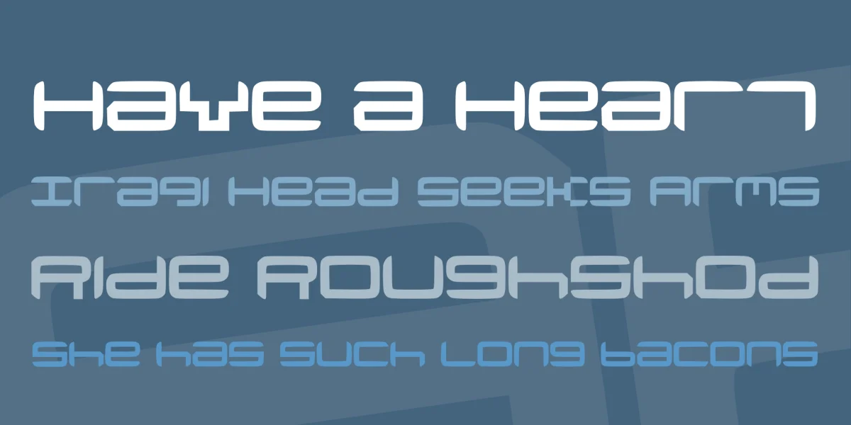 Neutronium Font preview 2