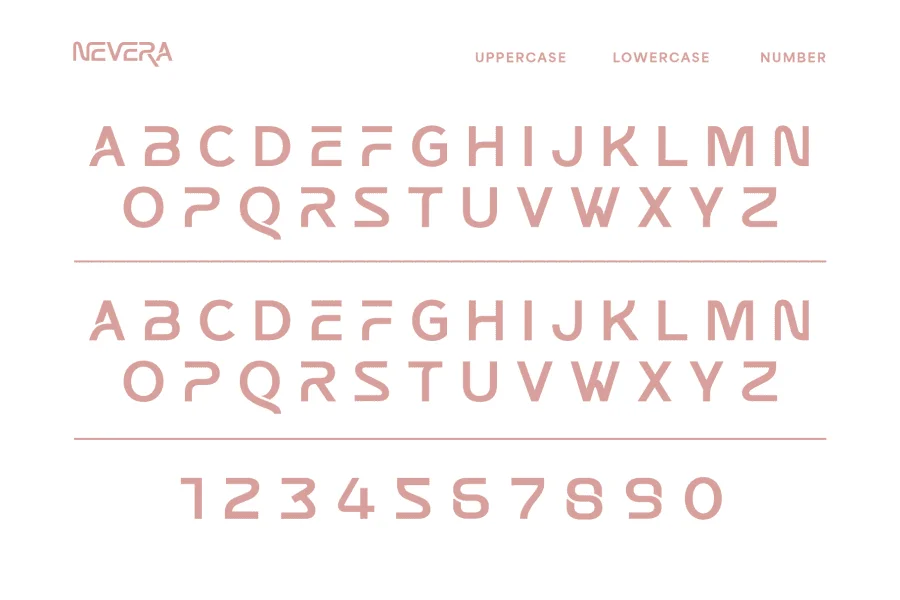 Nevera Font preview 8