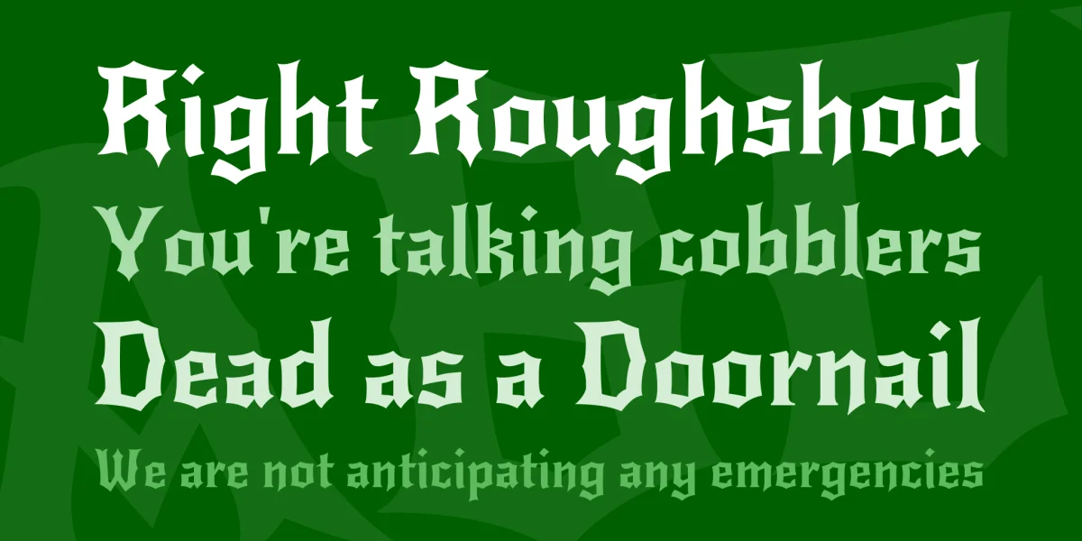 New Rocker Font preview 2