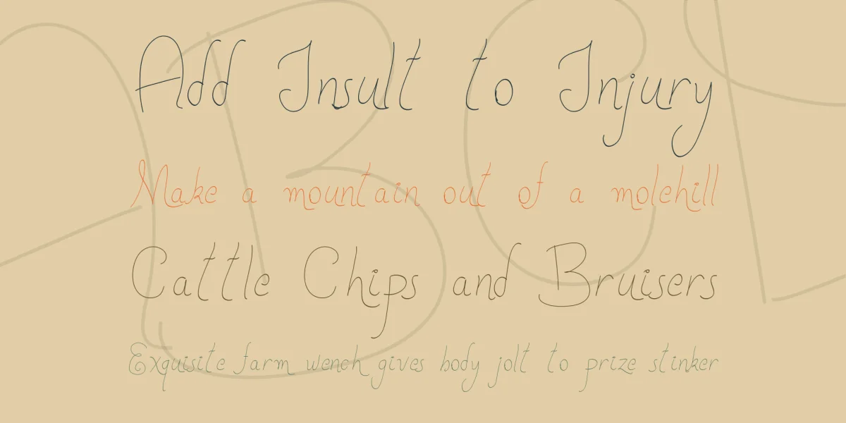 New Spirit Font preview 2