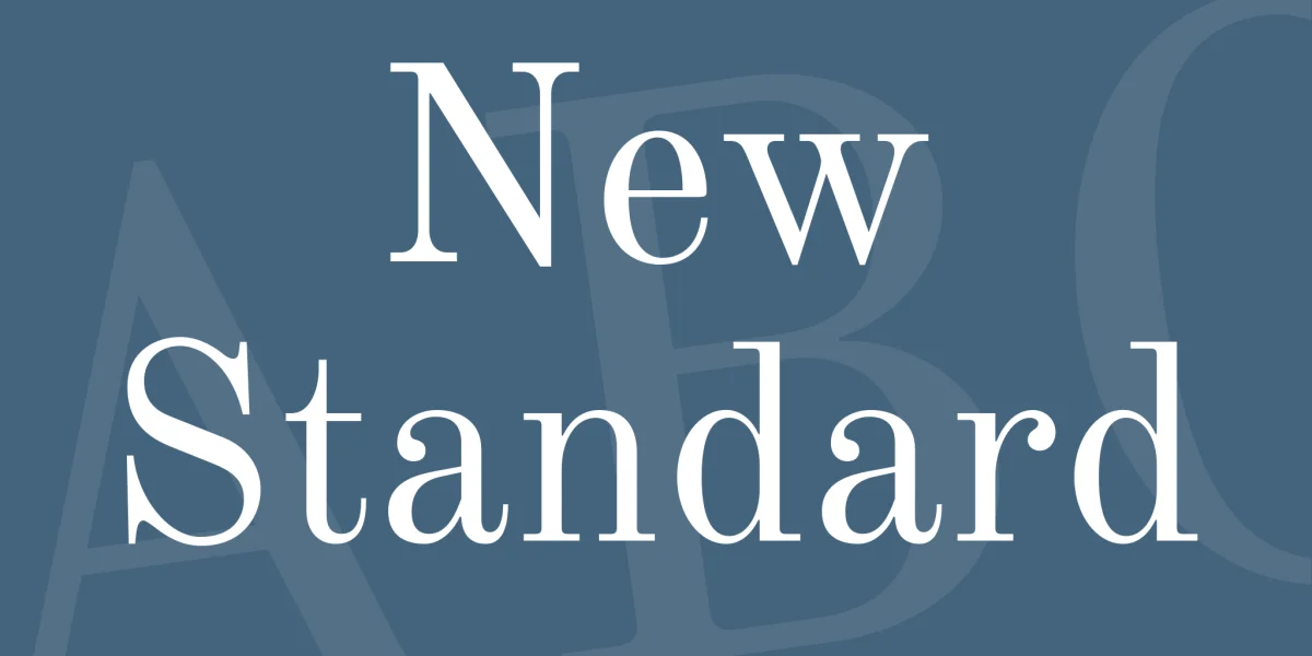 New Standard Font preview 7