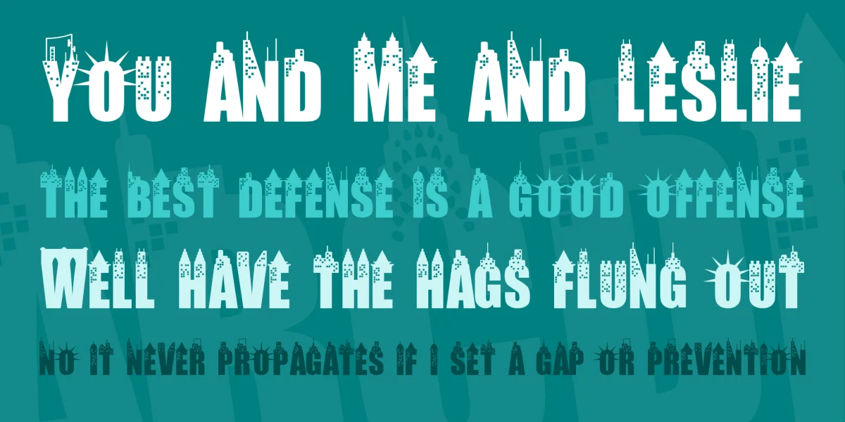New York City Font preview 2