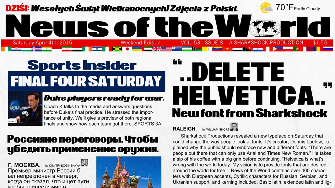 News of the World Font Family