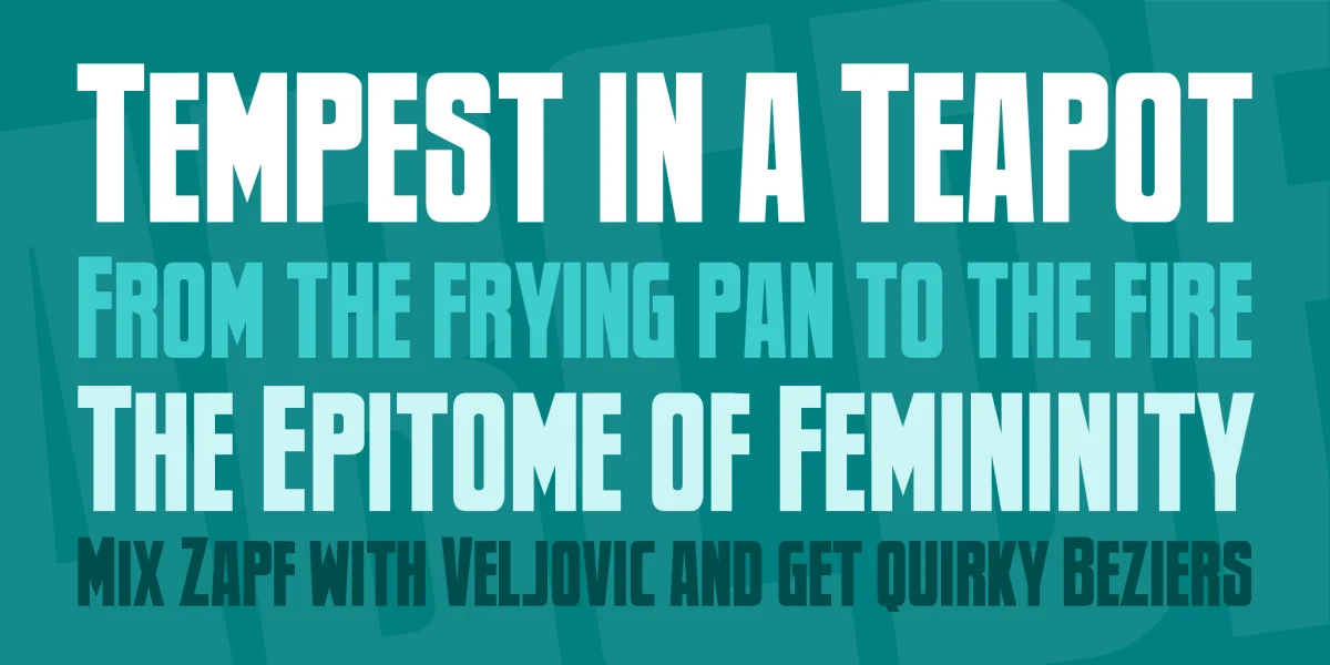 Newsflash BB Font preview 2