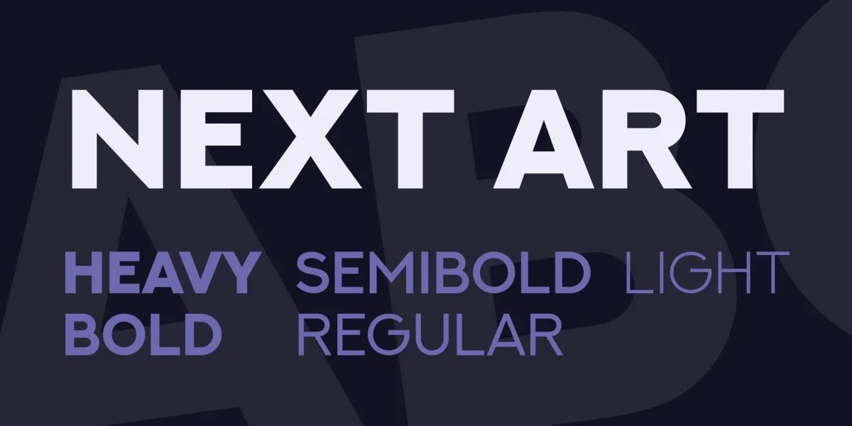 NEXT ART Font Family