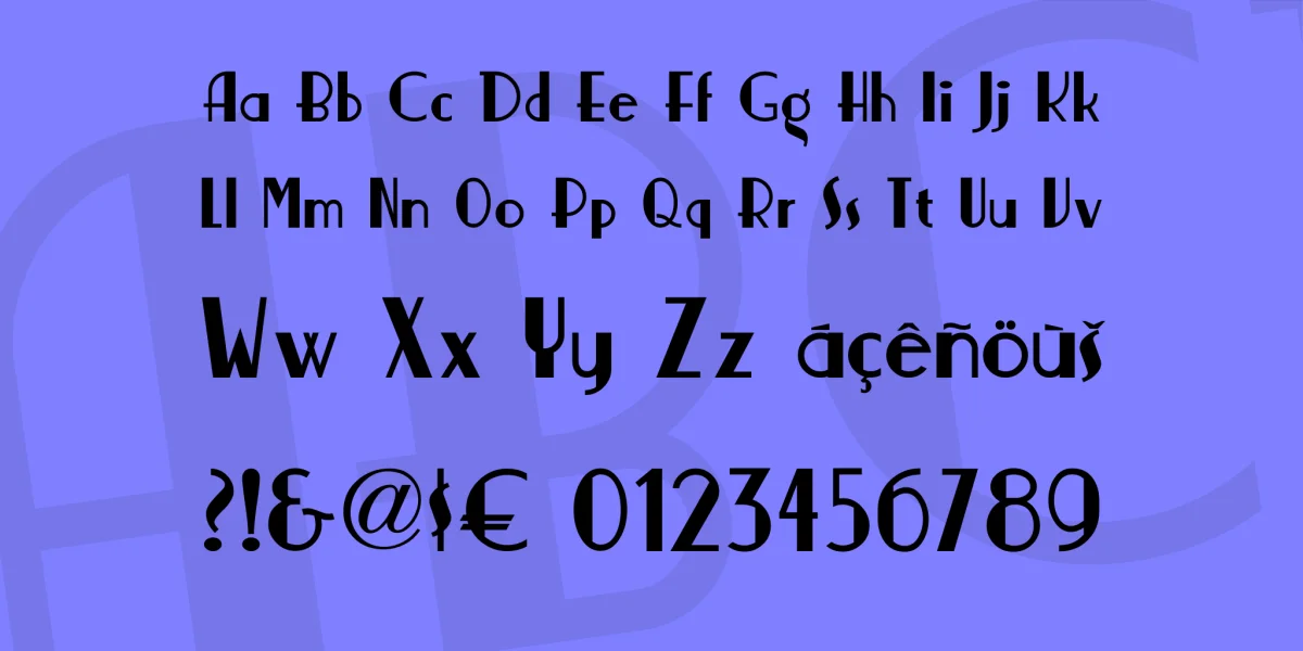 Nickerbocker NF Font preview 2
