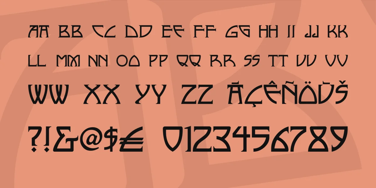 Nickley NF Font preview 2