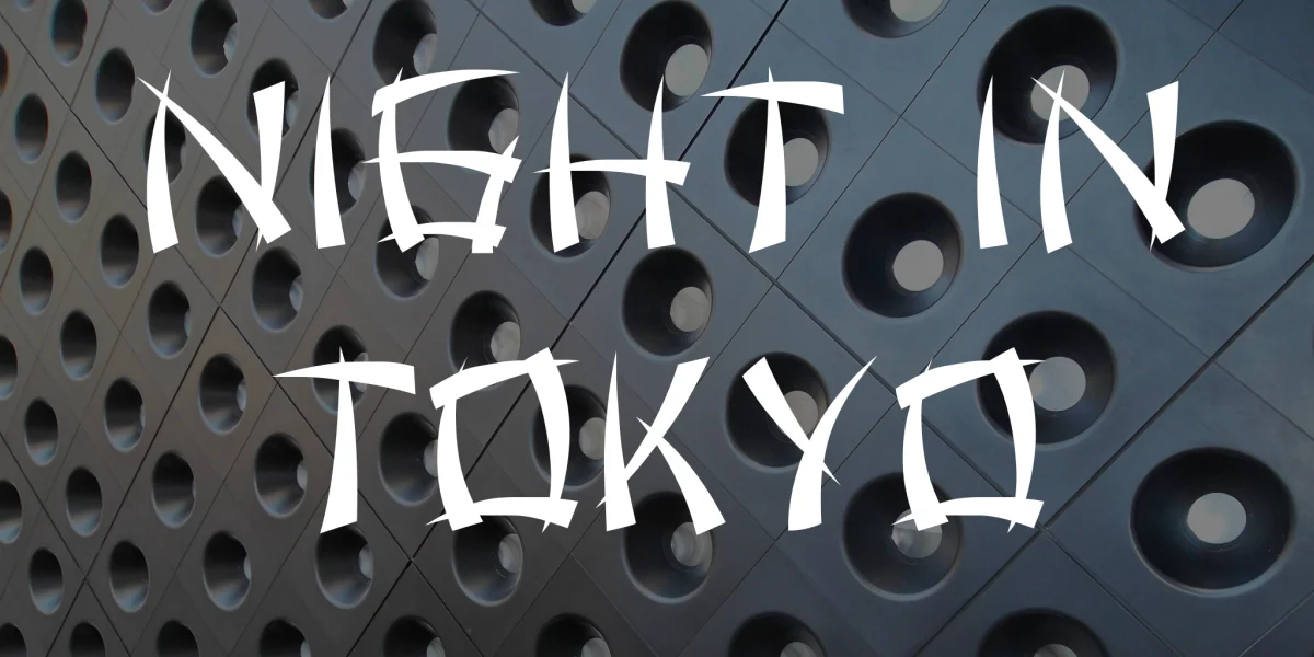 Night in Tokyo Font Family
