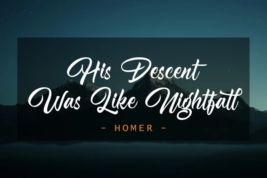 Nightfall Font preview 2