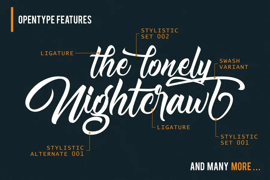 Nightfall Font preview 3