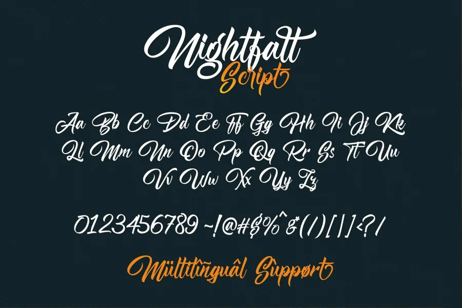 Nightfall Font preview 8