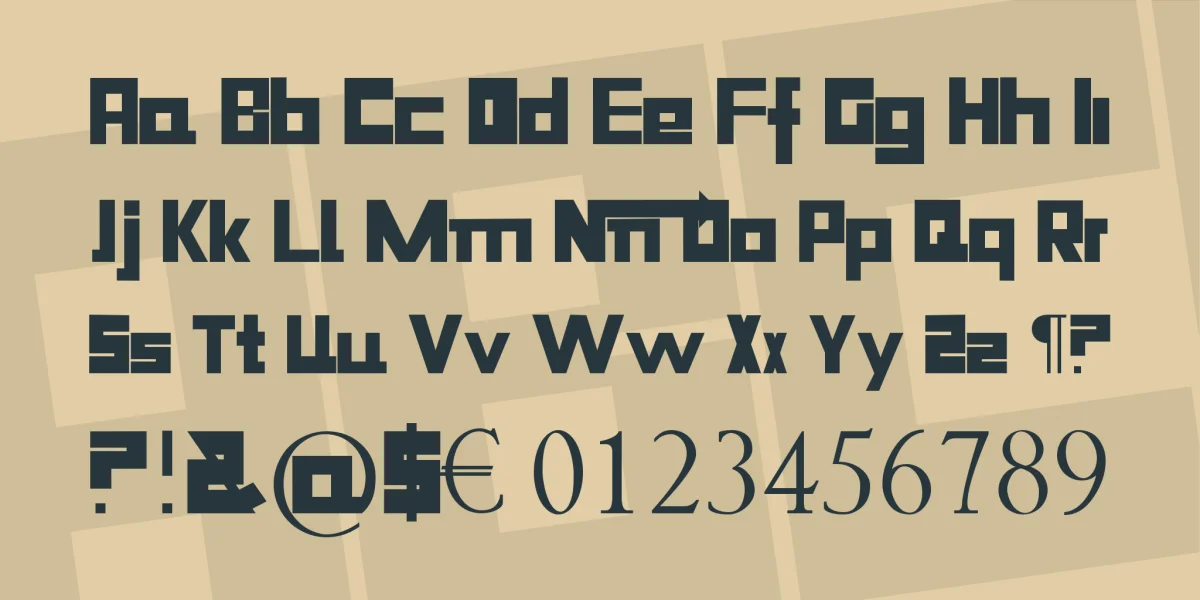 Niiiii-trous Font preview 3