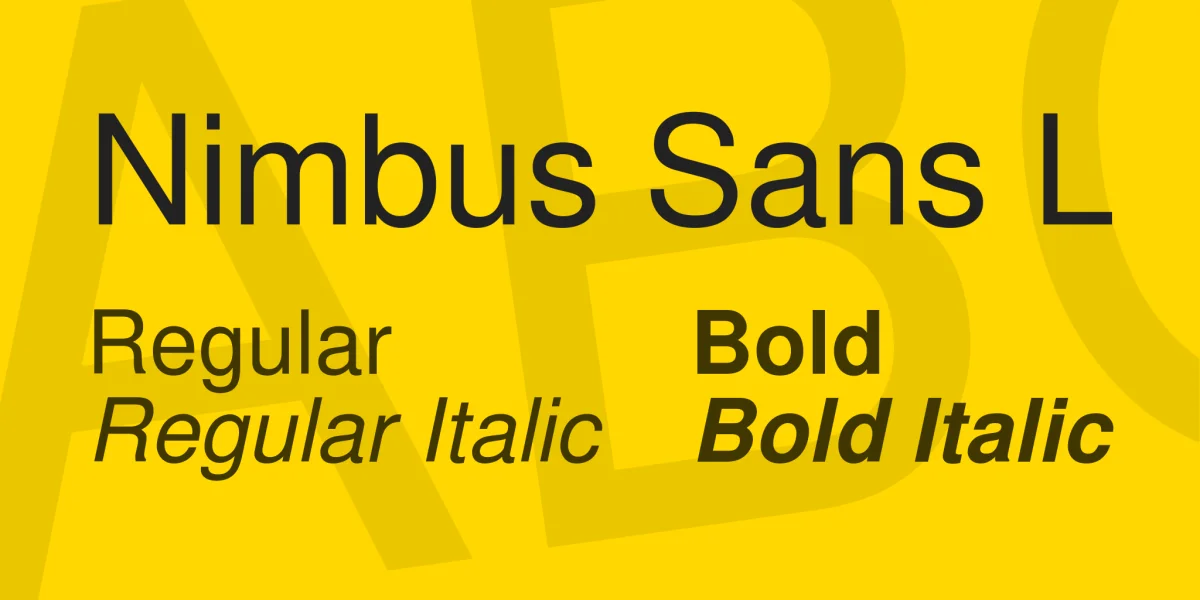 Nimbus Sans L Font Family