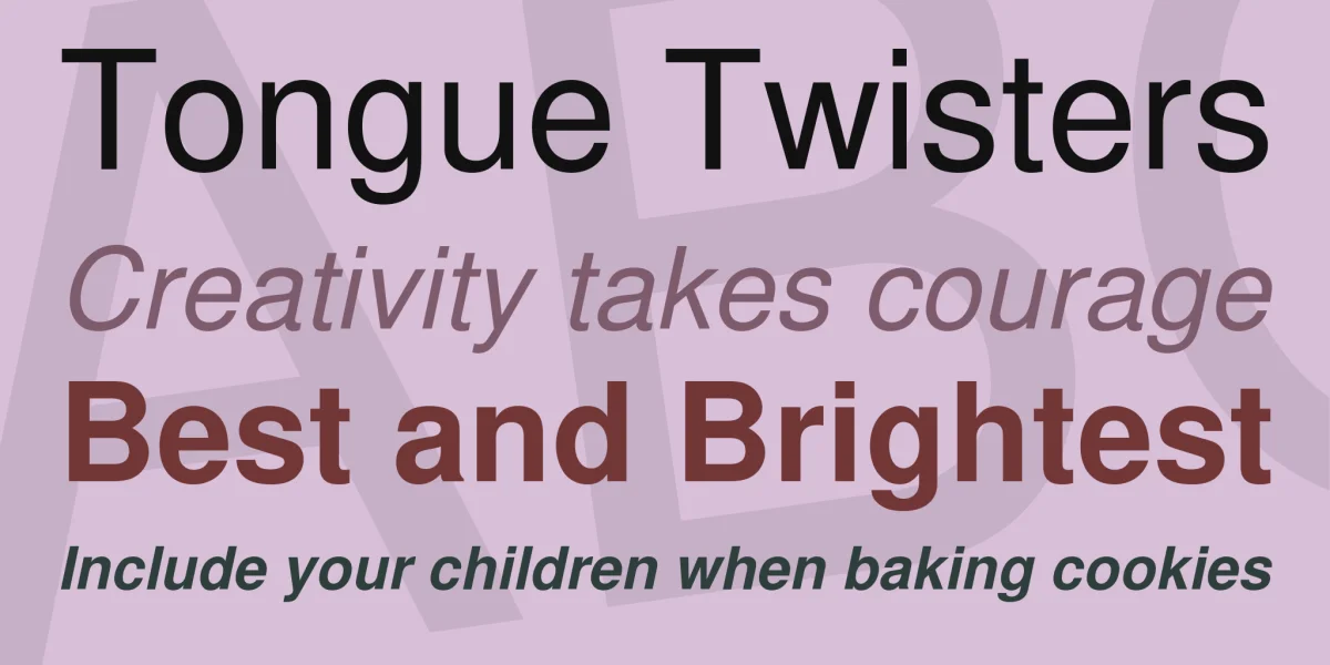 Nimbus Sans L Font Family preview 2