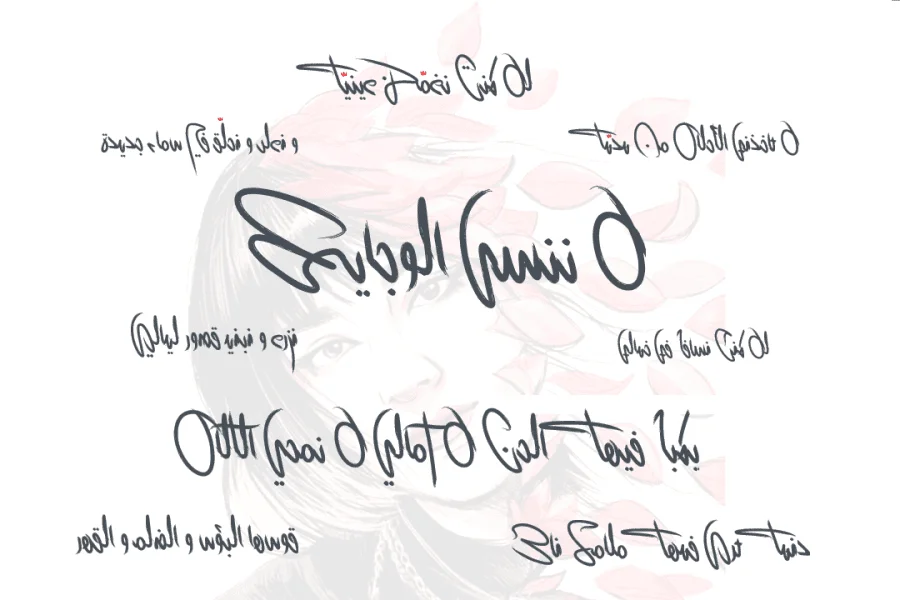 nisha Font Family preview 2