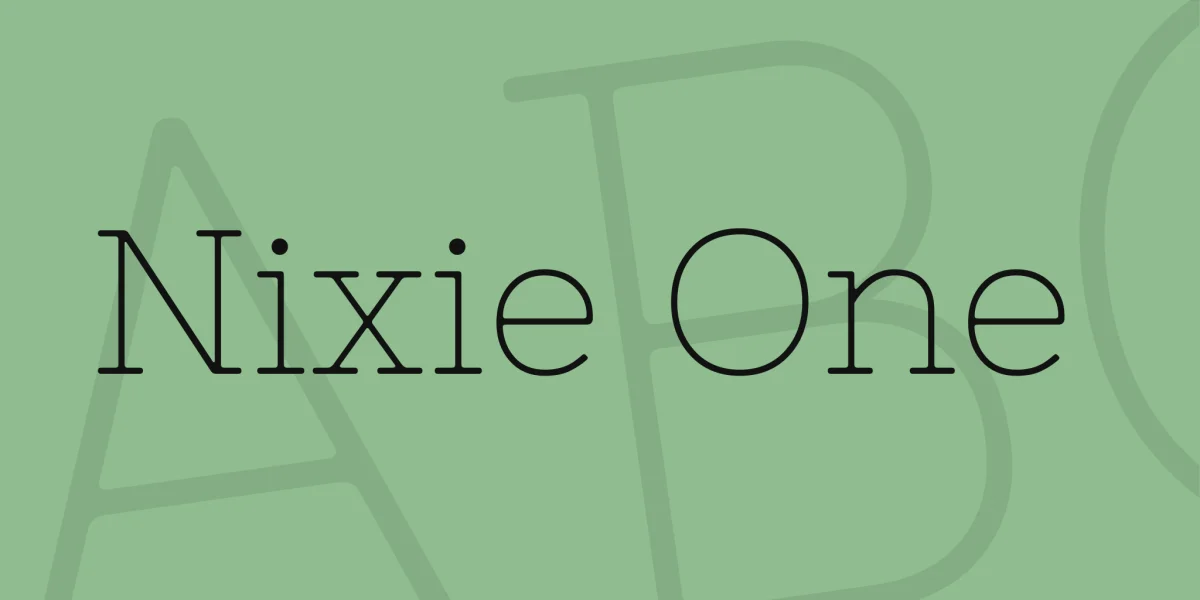 Nixie One Font