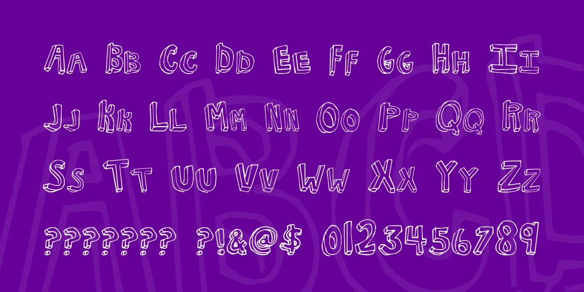 NKOTB Fever Font preview 2