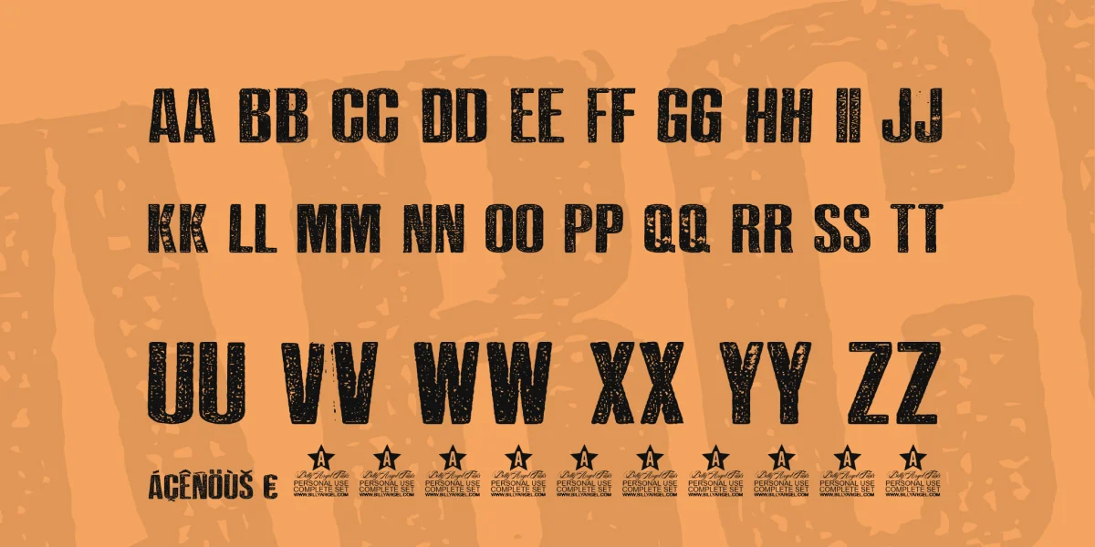 NO STRESS PERSONAL USE Font preview 4
