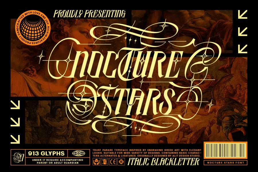 Nocture Stars Font