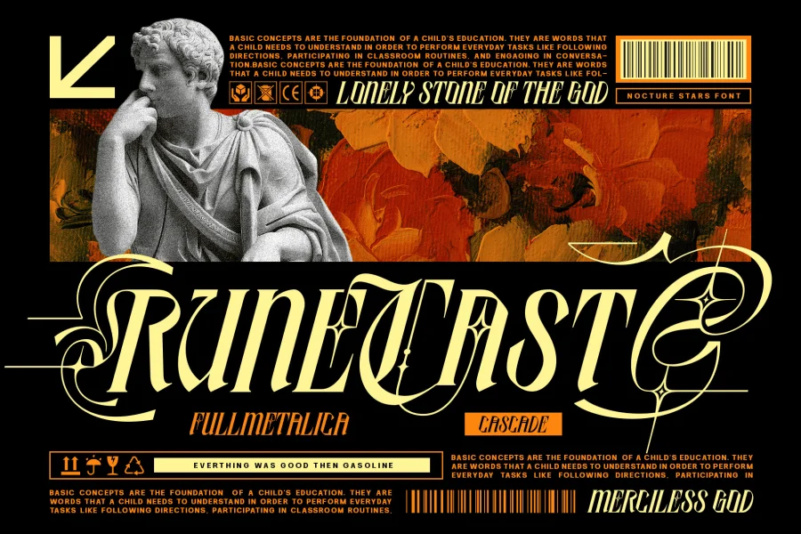 Nocture Stars Font preview 7