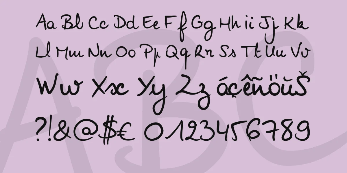 NoemieScript Font preview 4