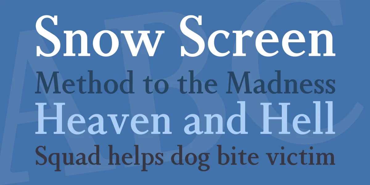 Non Solus Font preview 2