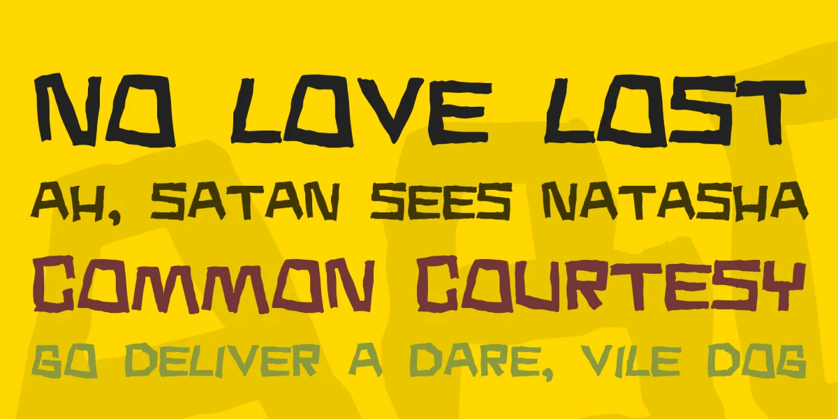 Noodle soup Font preview 2