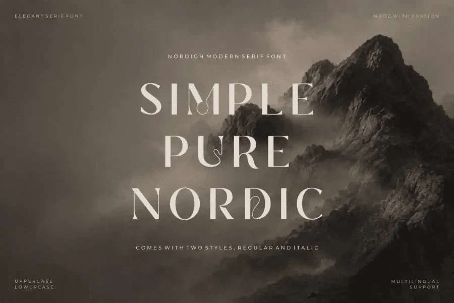 Nordigh Demo Font preview 2