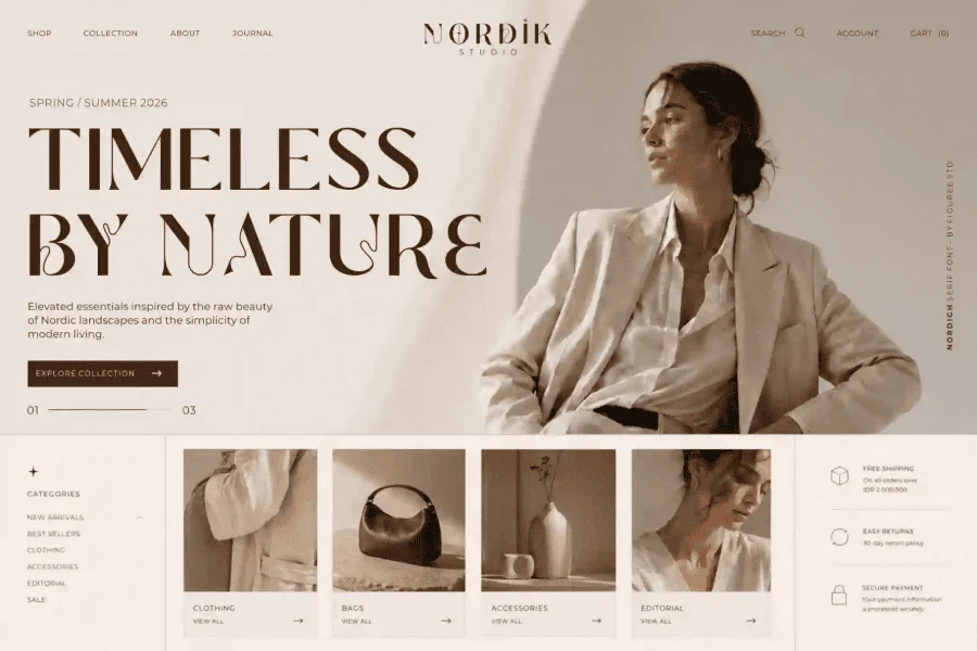 Nordigh Demo Font preview 7