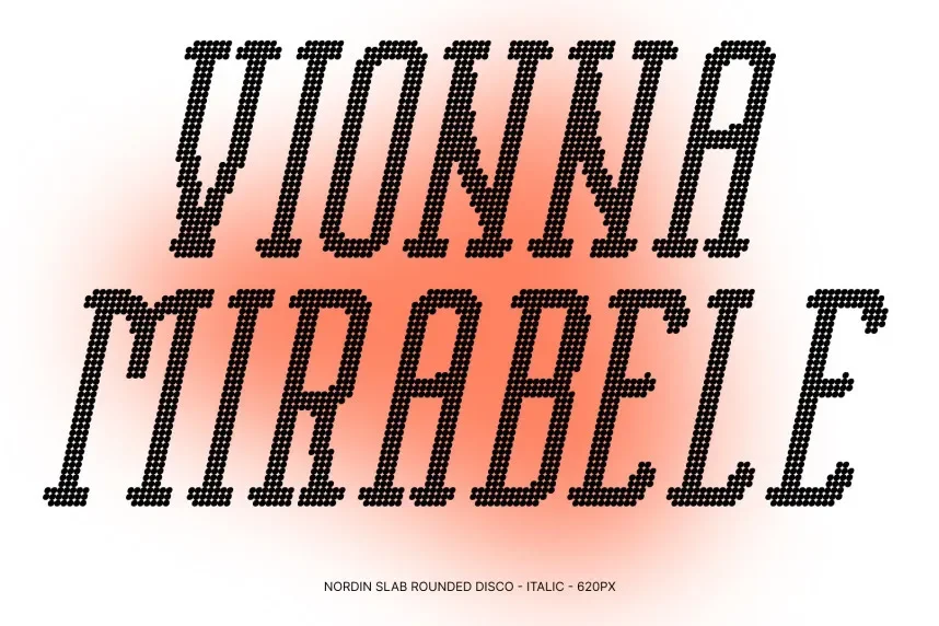 Nordin Slab Rounded Disco Font preview 4