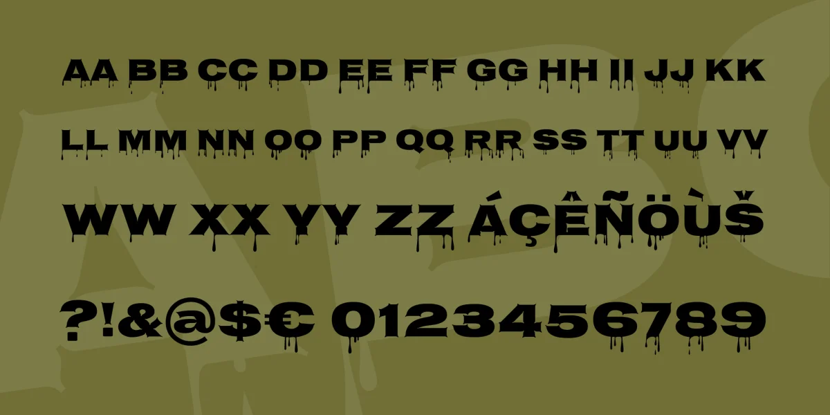 Nosifer Font preview 3