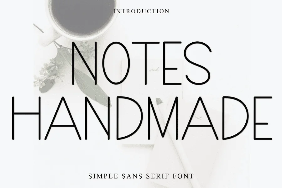 Notes Handmade Font
