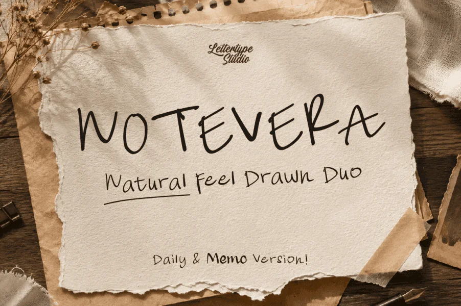 Notevera Duo Demo Font Family