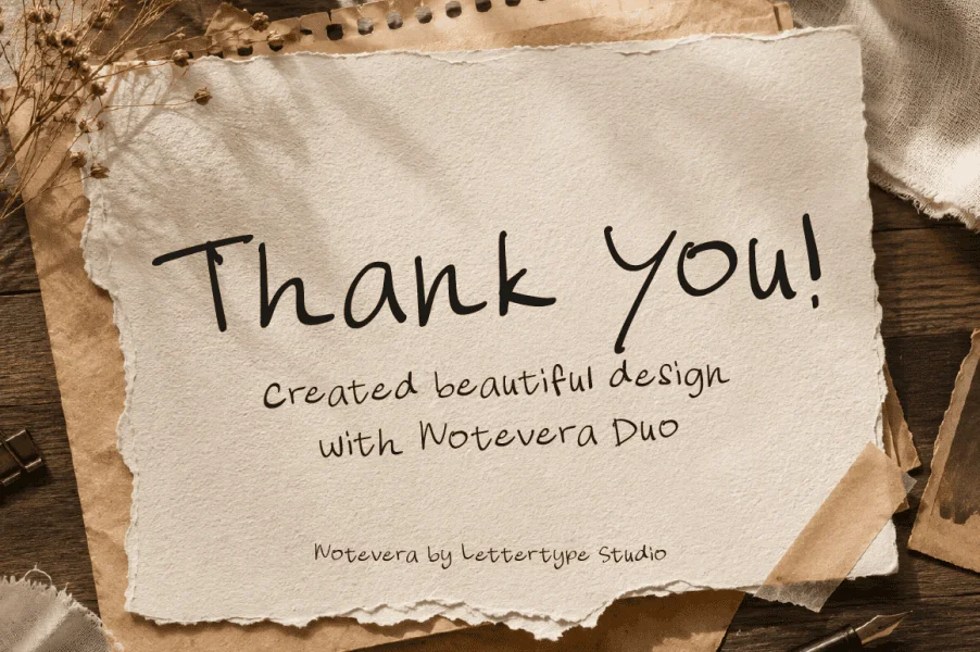 Notevera Duo Demo Font Family preview 10