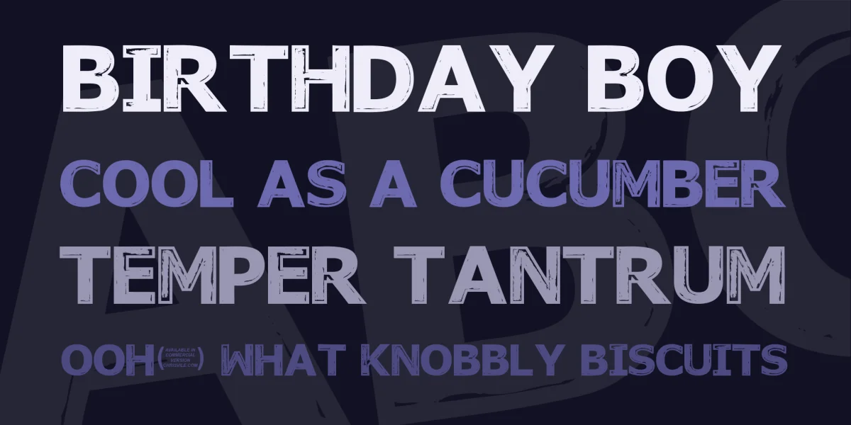 November Mornings Font preview 2