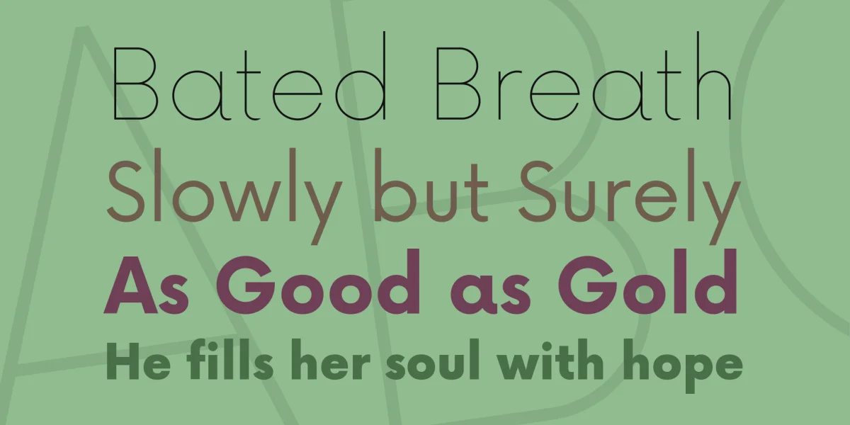 Now Font Family preview 2