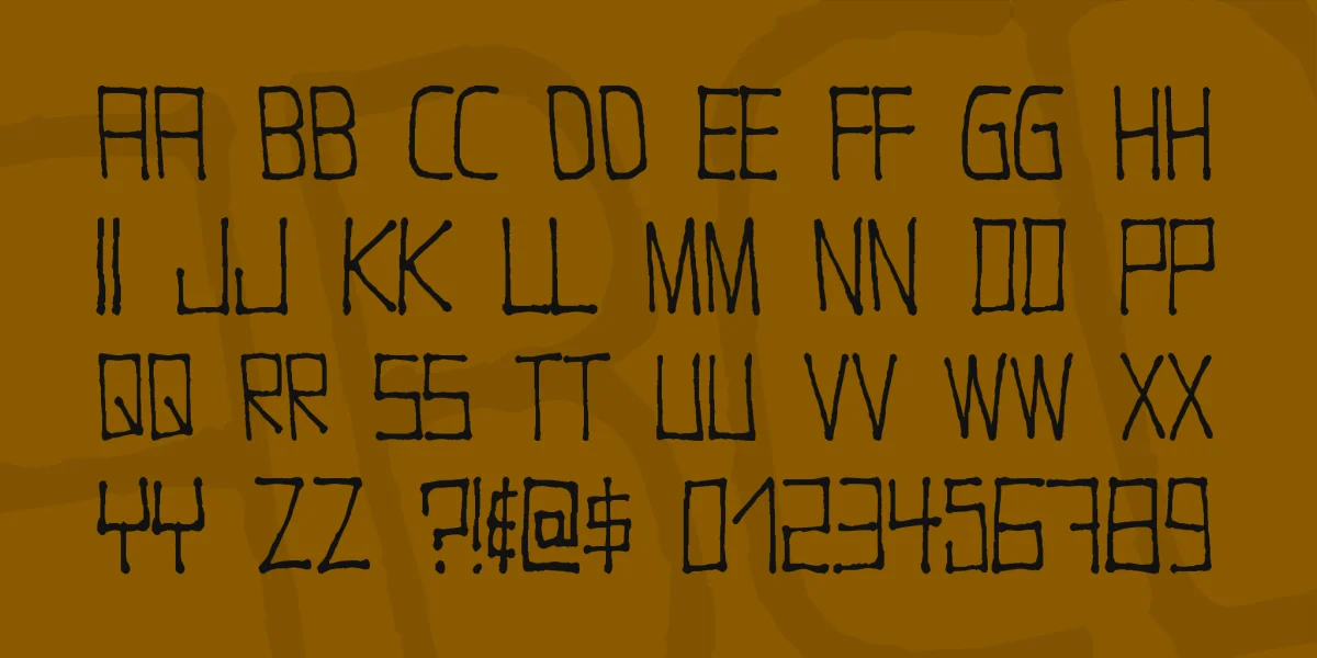 Nugacity Font preview 2