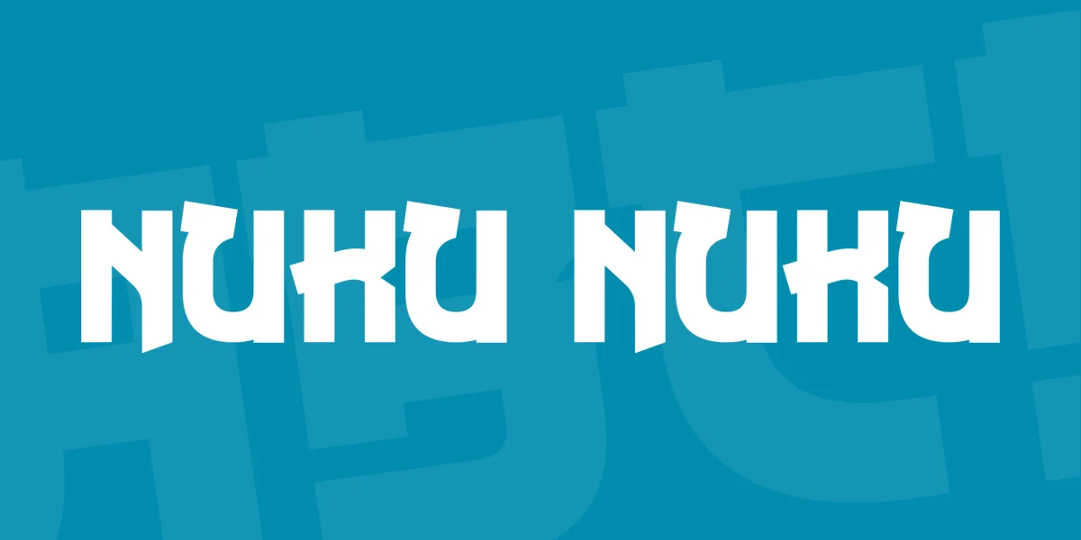 Nuku Nuku Font preview 2