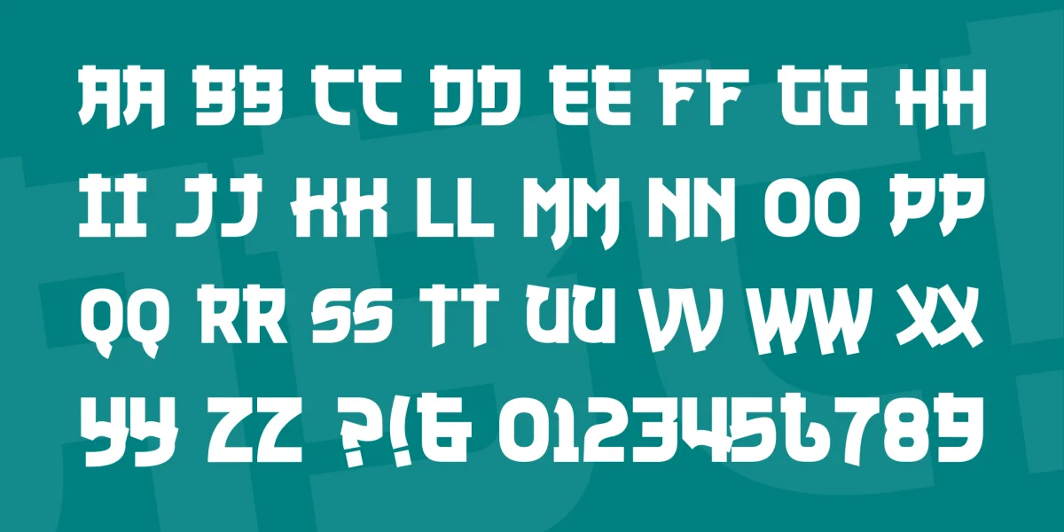 Nuku Nuku Font preview 4