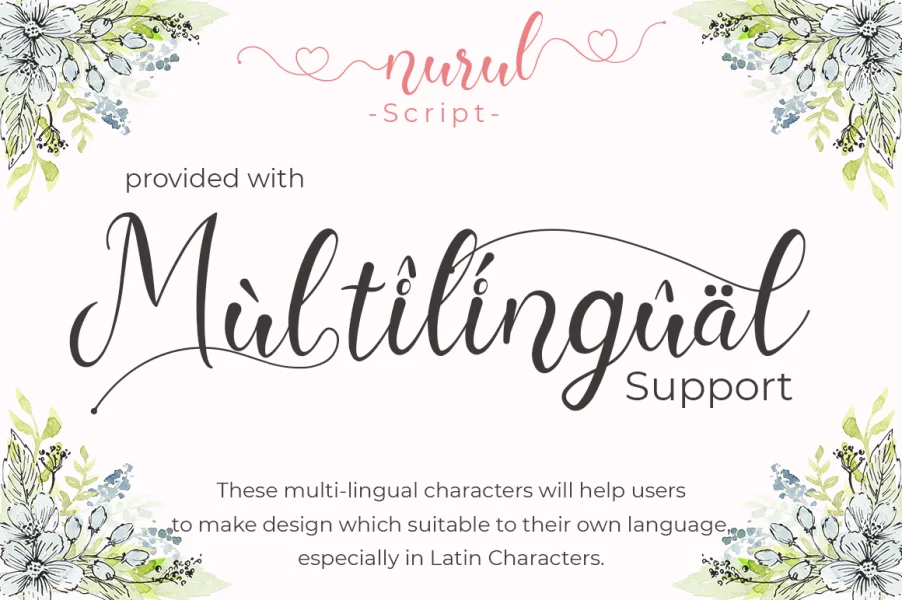 Nurul Script Font preview 10