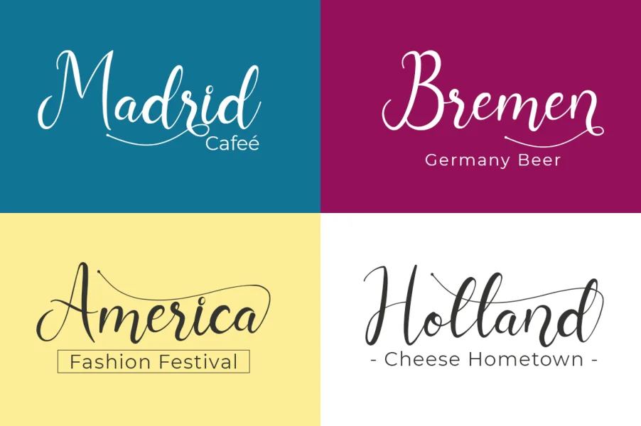 Nurul Script Font preview 2