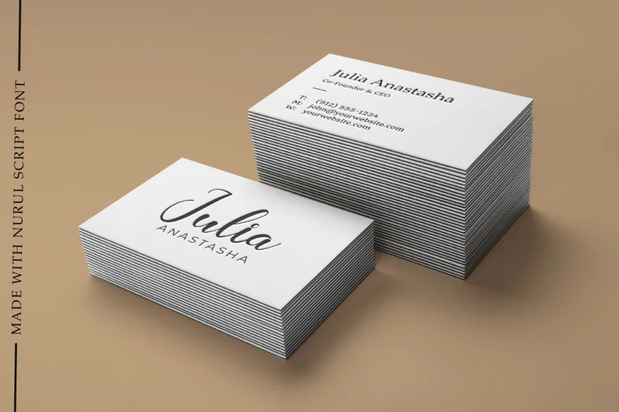 Nurul Script Font preview 4