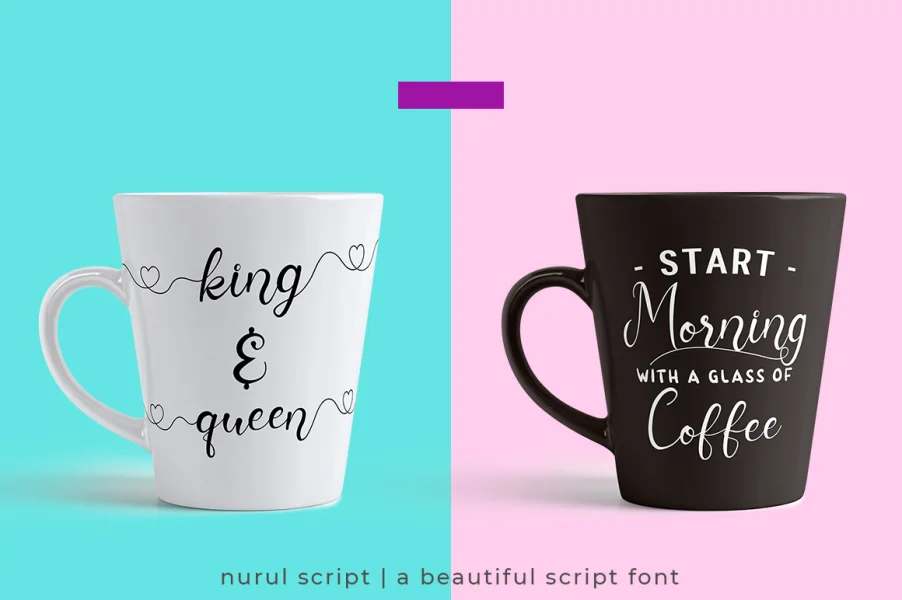 Nurul Script Font preview 7