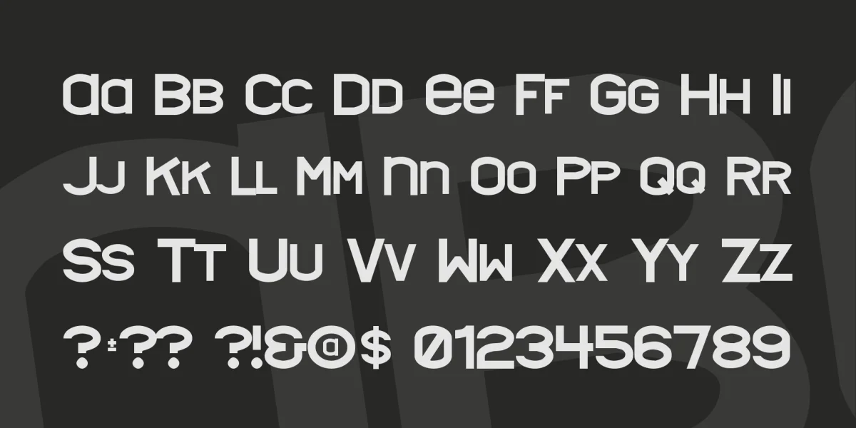 Nyctalopia Font Family preview 3