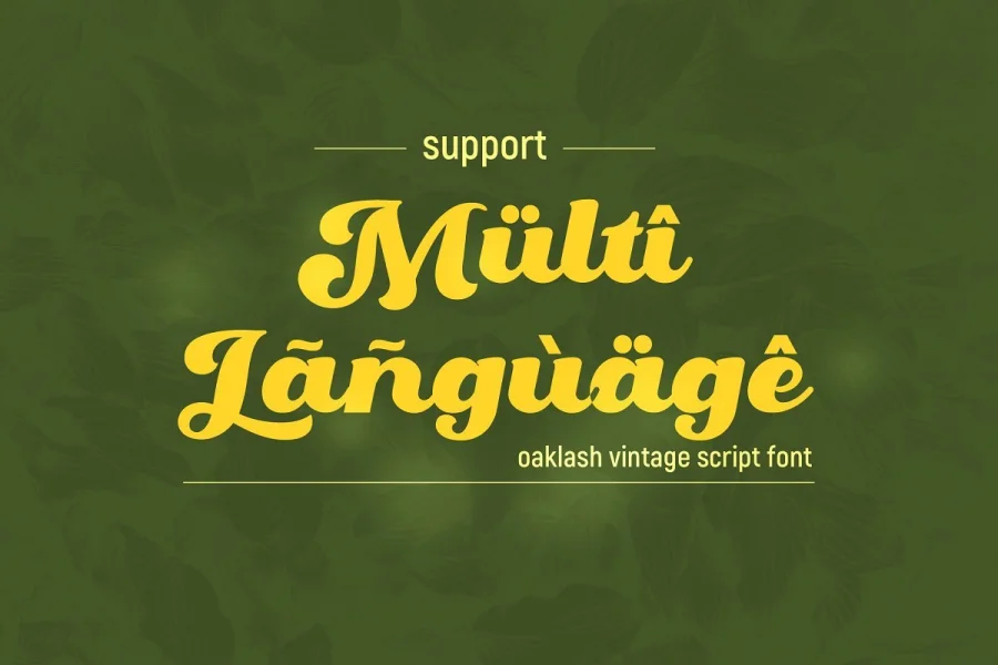 Oaklash Font preview 5